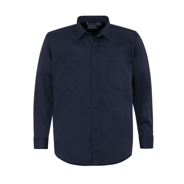 Navy Long Sleeve Grupo Mexico Shirt For Men